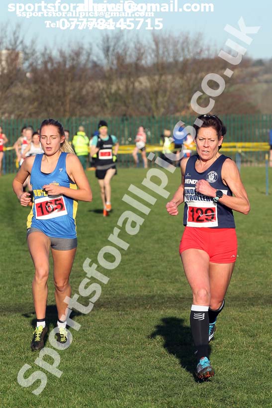 Senior womens 2020 Birtley Cross Country Relay, County Durham.  Photo: David T. Hewitson/Sports for All Pics